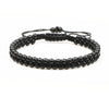 Men Women Bracelet Trendy Handmade Braid Stainless Steel Bead Matte Stone Lovers Personality Charm Jewelry For Male Gift