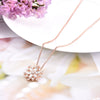 Temperament Popular  Snowflake Pendant Necklace Female Jewelry Anniversary Gift Girl
