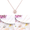 Temperament Popular  Snowflake Pendant Necklace Female Jewelry Anniversary Gift Girl