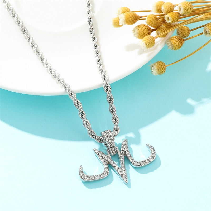 Iced Out Majin Pendant Necklace Chains Hip Hop Jewelry Gold Silver Color Micro Pave Zircon Gift for Men Women 2021 necklace