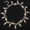 Ins Hip-hop Punk Thorns Teeth Necklace Creative Vintage Multiple Tooth Necklaces For Women Men Jewelry Gift