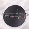 Ins Hip-hop Stainless Steel Rhinestone Rabbit Necklaces Twist Chain Rabbit Necklace Choker For Women Jewelry Gift