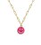 Ins Trendy Dripping Oil Smiley Face Necklace Personality Alloy Hollow Dripping Oil Double-sided Women Necklace