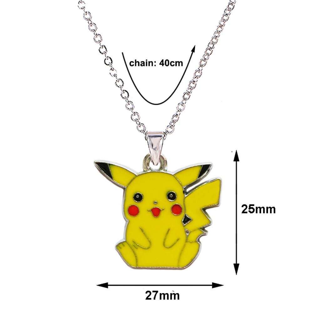 Japan Cartoon Animals Pendant Necklace For Little Girls Metal Silver Color Chain Enamel Children's Necklaces &amp; Pendants 1013