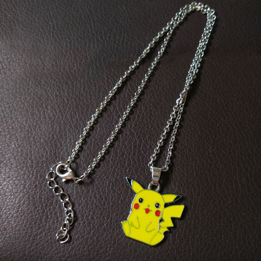 Japan Cartoon Animals Pendant Necklace For Little Girls Metal Silver Color Chain Enamel Children's Necklaces &amp; Pendants 1013