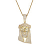 Jesus Bling Bling Micro pave Hip Hop Iced out Brass Pendant with CZ Mens Necklace  Jewelry CN382