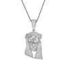Jesus Bling Bling Micro pave Hip Hop Iced out Brass Pendant with CZ Mens Necklace  Jewelry CN382