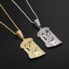 Jesus Bling Bling Micro pave Hip Hop Iced out Brass Pendant with CZ Mens Necklace  Jewelry CN382