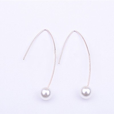 New Jewelry Brand Design Rose Gold black silver Color Pearl Stud Earrings For Women 2020 Accessories Wholesale