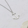 Jewelry Rudder Anchor Pendant Couple Necklace Vintage Choker Stainless Steel Women's Clothing With