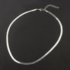 Jewelry Short Clavicle Blade Chain Flat Snake Bone Chain Jewelry Necklace Gothic Statement Necklace Women