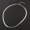Jewelry Short Clavicle Blade Chain Flat Snake Bone Chain Jewelry Necklace Gothic Statement Necklace Women