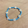 Korean Bead Daisy Flower Bracelet For Women  Bohemian Summer Colorful Lovely Charm Stretch Bangle Party Gift