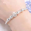 Korean 925 Sterling Silver Lucky beads Bangles for women bracelets  Designer party wedding jewelry gifts