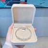 Korean 925 Sterling Silver Lucky beads Bangles for women bracelets  Designer party wedding jewelry gifts