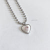 Korean Cute Peach Heart Shape Cow Rabbit Pendant Necklaces for Women Girlfriend Gift Jewelry Lovely Beads Chains Y2K