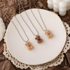 Korean Plush Bear Sweater Chain Autumn And Winter Long Necklace For Female Clavicle Pendant High-End Neck Accessories