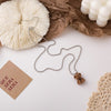 Korean Plush Bear Sweater Chain Autumn And Winter Long Necklace For Female Clavicle Pendant High-End Neck Accessories