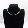 Korean Sweet Girls Choker Necklace For Women Smile Face Bohemia Handmade Rainbow Beads Collar Jewelry