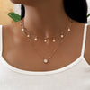Kpop Punk Star Crystal Choker Necklace Jewelry 2021 Double Layer Women Boho Neck Chain Pendant And Necklaces Collar For Girl