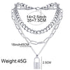 Lock Pendant Butterfly Necklace For Women Layered Chain Neck Punk Choker Padlock Goth Necklaces Jewelry Grunge Accessories