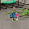 Luminous Dried Flower Butterfly Glass Ball Women Necklace Pendant Rope Chain Necklace for Women Strip Leather Choker