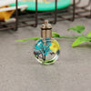 Luminous Dried Flower Butterfly Glass Ball Women Necklace Pendant Rope Chain Necklace for Women Strip Leather Choker