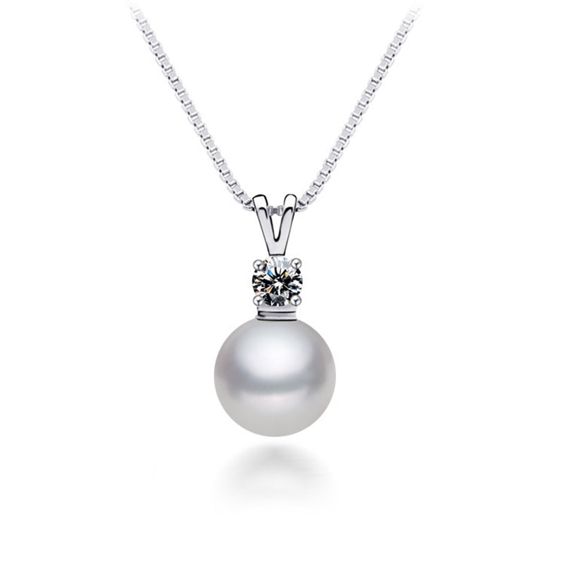 New Luxury 18k Gold Necklace Pendant Pearl Jewelry Italy Dubai Bridal Wedding Necklace Fashion Accessories