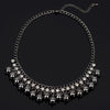 Jewelry vintage Black Balls Crystal Necklace. Charm collar statement choker necklaces & pendants for women #N068