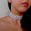 Rhinestone Party Choker Bling Crystal Gem Collar Chokers Necklace Women Chunky Maxi Statement Necklace Jewelry