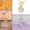 Women Crystal Necklace Unicorn Pendant Love 8 Shape Pegasus Necklace For Women Micro-Studded Female Jewelry Gift