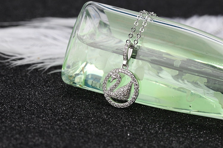 One Piece Pendant Necklace Cute Simple Gold Silver Swallow Necklace Animal Bird Gift Wedding For Girl Women