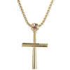 Metal Gold-Plated Sports Baseball Bat Religious Cross Pendant Necklace For Men and Women's Necklaces Sliding Metal Necklace