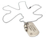 Military Bullet Dog Tag Pendant Necklace For Men USA Army Military Soldier Gold Black Silver Color Necklaces Males Jewelry