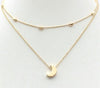 Multi Layer Tiny Small Heart Moon Choker Necklace for Women Gold Color Short  Chain Pendant Collar Necklace Jewelry Gift