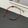 Name Bracelet For Men Women Adjustable Letter Hand Jewelry Gift For Friend Black Red Color Rope Bracelet  Dropship