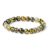 New Natural Dragon Scales Bracelet Yellow Agate Stone Bracelet 8mm Loose Gemstone Elastic Bracelets Fashion Jewelry for Women