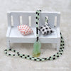 New Natural Green Agate Pendant Sweater Chain Men And Women Chalcedony Square Water Droplets Pendant Necklace Hanging Jewelry