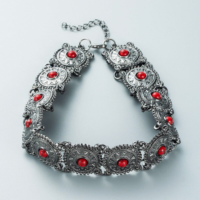 Necklace Boho Natural Stone Choker Necklace For Women Vintage Bohemia Necklace Jewelry Ethnic Accessories Gift