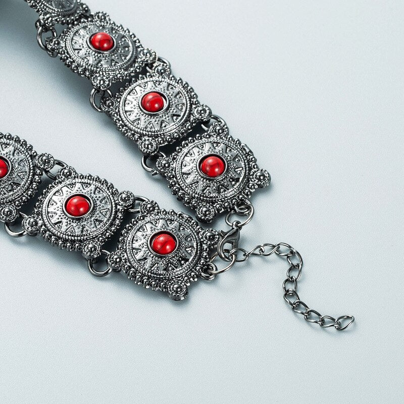 Necklace Boho Natural Stone Choker Necklace For Women Vintage Bohemia Necklace Jewelry Ethnic Accessories Gift