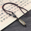 Nine Eye Tibet Dzi Pendant Drop Choker Nacklace Natural Stone Materials Fashionable Style Tibet Heaven Bead Bring Good Luck