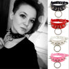 O-Round Punk Rock Gothic Chorkers Women Men PU Leather Silver Color Spike Rivet Stud Collar Necklace Statement Party Jewelry