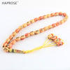New Orange Bracelet Allah Beads Leisure Hand Bracelet 33 Beads Islam Muslim Allah tasbih Sculpting Text Beads Misbaha Tesbih