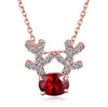New Original 3COLOR Crystals from Swarovski Necklaces Fashion jewelry For Women Wedding Necklaces Christmas antlers