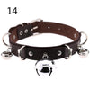 PU Leather Multilayer Bells Choker Necklace Women Chocker Necklaces Statement Jewelry Wedding Bride Necklace Jewelry Gift