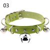 PU Leather Multilayer Bells Choker Necklace Women Chocker Necklaces Statement Jewelry Wedding Bride Necklace Jewelry Gift