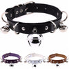 PU Leather Multilayer Bells Choker Necklace Women Chocker Necklaces Statement Jewelry Wedding Bride Necklace Jewelry Gift