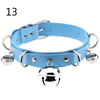 PU Leather Multilayer Bells Choker Necklace Women Chocker Necklaces Statement Jewelry Wedding Bride Necklace Jewelry Gift