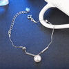 New Pearl S925 Silver Bracelet for woman European Popular link chain fashion and fine Jewelry Wholesale