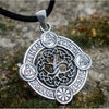 Personality Celtic Tree of Life Round Pendant Necklace Men's Viking Rune Amulet Necklace Pendant Accessories Party Jewelry